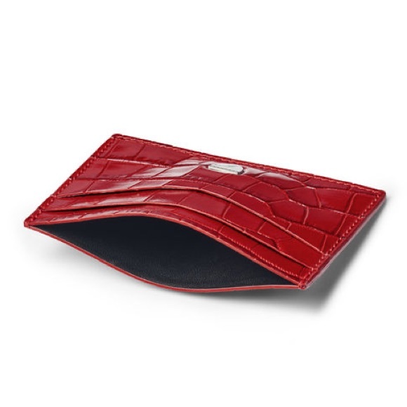 B-Low the Belt Accessories - 🆕B-low The Belt Red Vegan Croc Card Case